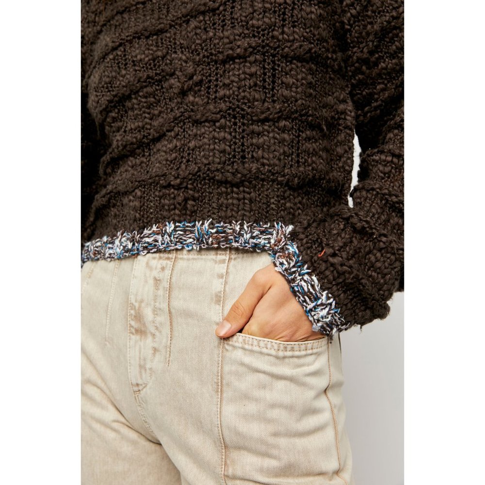 NWT Free People West Palm Pullover / Raven Feather - Picture 2 of 6